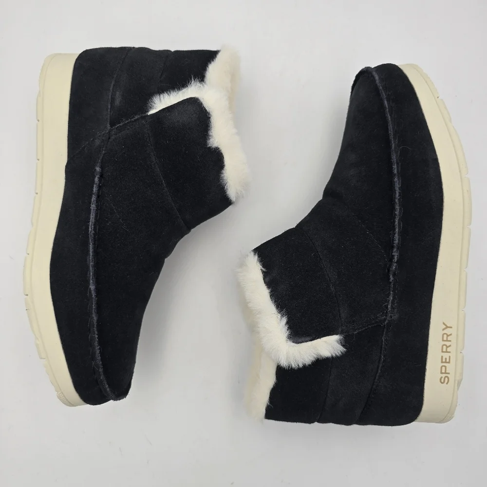 NIB Sperry Moc-Sider Booties, Black, Women's 5.5M - Picture 16 of 16